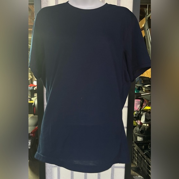 BROOKS Womens Medium Navy Running Jogging Shirt Run Happy size medium - Picture 3 of 6